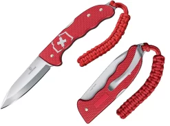 Victorinox Hunter Pro Lockback Folding Knife Stainless Steel Blade Red Alox Handle 0941520
