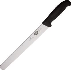 Victorinox Slicer Fixed Knife 10" Stainless Steel Blade Black Fibrox Handle VN5423325