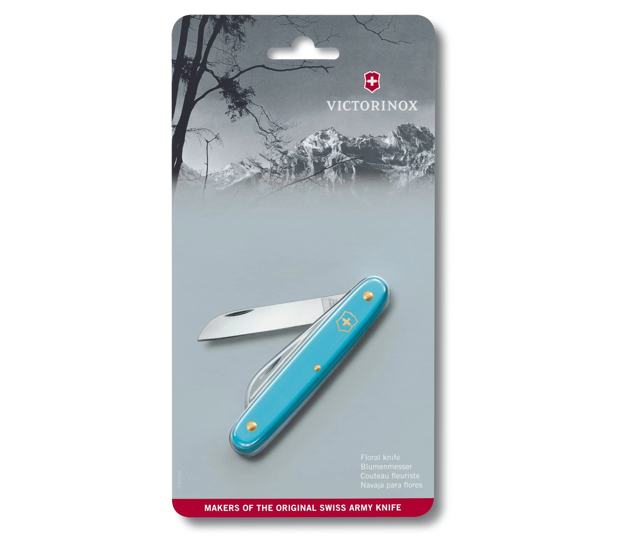 Victorinox Floral Folding Knife 2.5" Stainless Steel Sheepsfoot Blade Blue Composition Handle 3905025 1 Victorinox Floral Folding Knife 2.5" Stainless Steel Sheepsfoot Blade Blue Composition Handle 3905025
