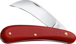 Victorinox Pruning Folding Knife 3" Stainless Steel Blade Red Synthetic Handle 19301