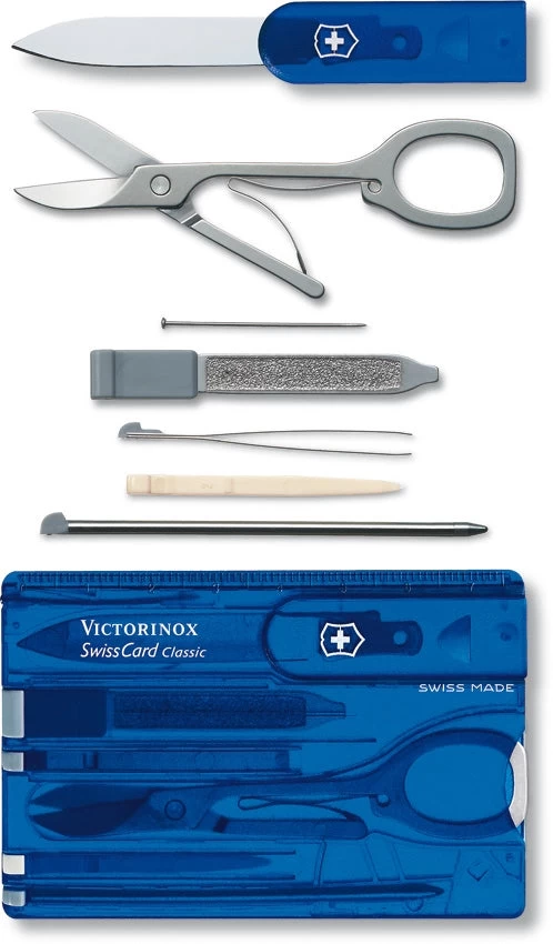 Victorinox SwissCard Multi Tool Knife Stainless Steel Blade ABS Handle 07122T2X4