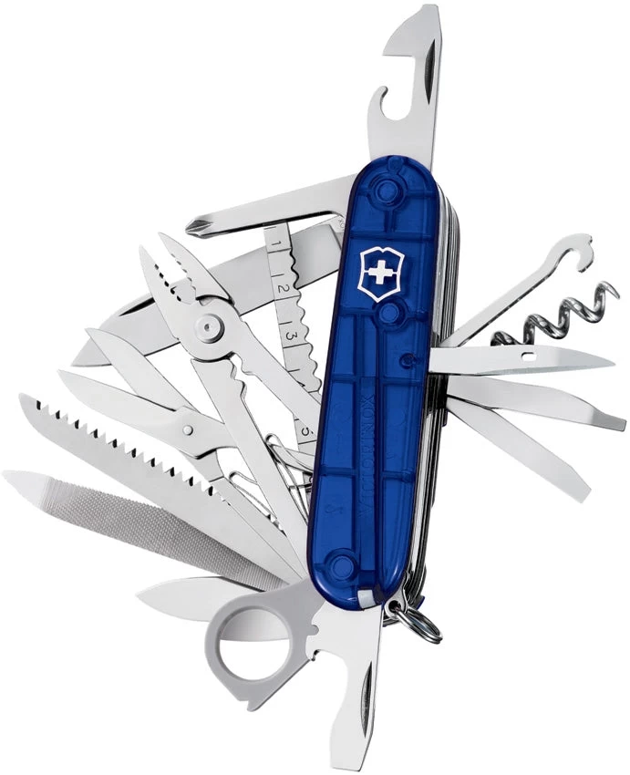 Victorinox SwissChamp Multi Tool Knife Stainless Steel Blade ABS Handle 16795T2X1 1 Victorinox SwissChamp Multi Tool Knife Stainless Steel Blade ABS Handle 16795T2X1