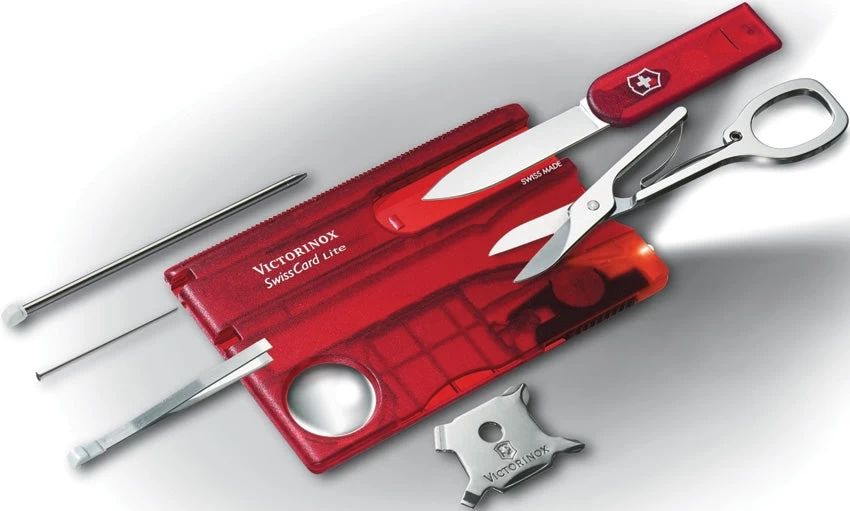 Victorinox SwissCard Multi Tool Knife Stainless Steel Blade Red ABS Handle 07300TX2 1 Victorinox SwissCard Multi Tool Knife Stainless Steel Blade Red ABS Handle 07300TX2