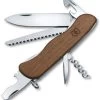 Victorinox Forester Multi Tool Knife Stainless Steel Blade Walnut Handle 0836163