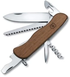 Victorinox Forester Multi Tool Knife Stainless Steel Blade Walnut Handle 0836163