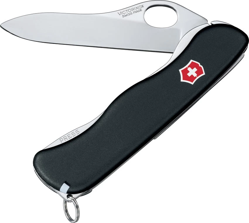 Victorinox One Hand Sentinel Folding Knife Stainless Steel Blade Black ABS Handle 08413M3X2 1 Victorinox One Hand Sentinel Folding Knife Stainless Steel Blade Black ABS Handle 08413M3X2
