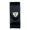Victorinox Black Leather Pouch 91/93 Mm 2-4 Layers