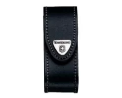 Victorinox Black Leather Pouch 91/93 Mm 2-4 Layers