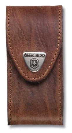 Victorinox Brown Leather Pouch 91/93 Mm 5-8 Layers