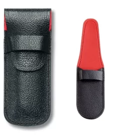 Victorinox Black Leather Pouch 91 Mm 1-2 Layers