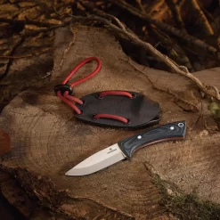 Victorinox Small Outdoor Fixed Knife 2.75" Stainless Drop Point Blade Micarta Handle 42262