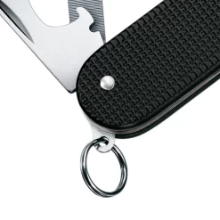 Victorinox Cadet Black Swiss Army Knife -Victorinox Sale Online SA0260123R Cadet Black Keyring Detail