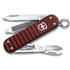Victorinox Classic SD Precious Alox Swiss Army Knife -Victorinox Sale Online SA062214011G Classic SD Precious Alox Brown Open