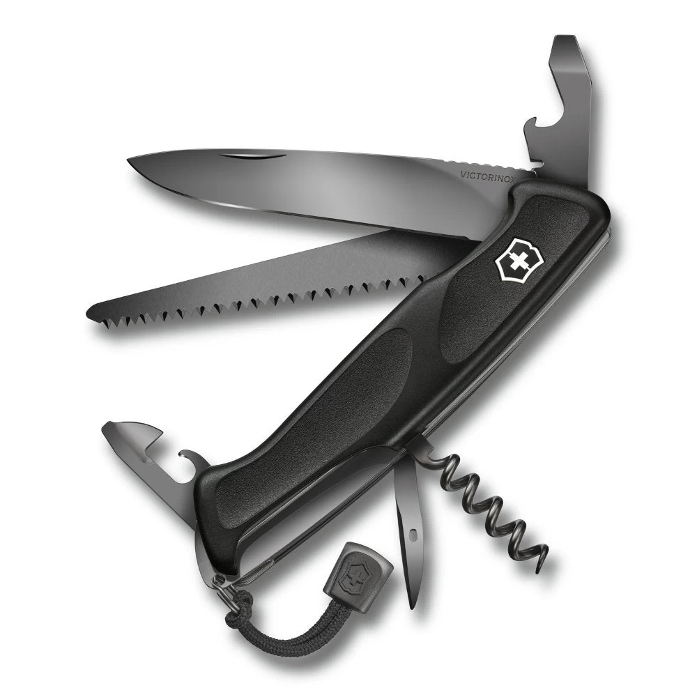 Victorinox Onyx Black RangerGrip 55 Lockblade Swiss Army Knife 1 Victorinox Onyx Black RangerGrip 55 Lockblade Swiss Army Knife