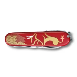 Victorinox Year Of The Ox Huntsman 2021 Limited Edition Swiss Army Knife -Victorinox Sale Online SA13714E10 Year of the Ox Huntsman Swiss Army Knife Closed