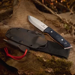 Victorinox Outdoor Master Mic Large Fixed-blade Knife -Victorinox Sale Online SA42261 Outdoor Master Large Beside Sheath on Log