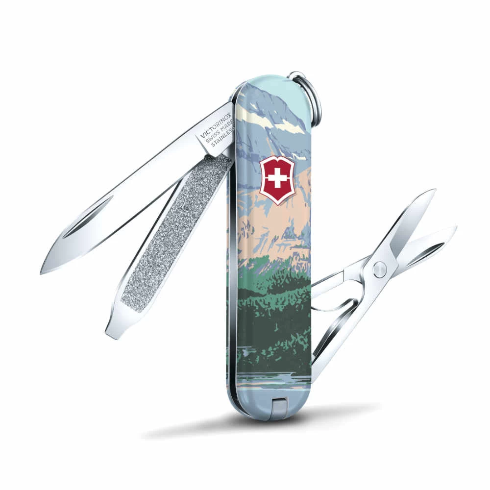 Victorinox Glacier National Park Poster Art Classic SD Swiss Army Knife 1 Victorinox Glacier National Park Poster Art Classic SD Swiss Army Knife