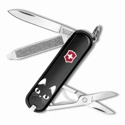 Victorinox Black Cat Classic SD Designer Swiss Army Knife