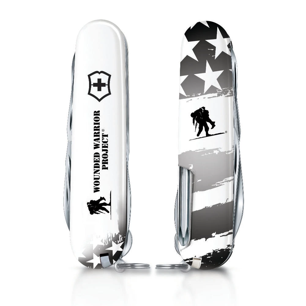 Victorinox Wounded Warrior Project Black And White American Flag Fieldmaster Swiss Army Knife 2 Victorinox Wounded Warrior Project Black And White American Flag Fieldmaster Swiss Army Knife - Image 2