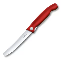 Swiss Classic 4.3" Foldable Serrated Paring Knife By Victorinox -Victorinox Sale Online VF67831F Foldable Serrated Parer Open