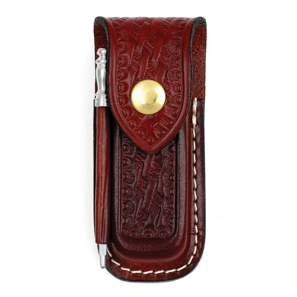 Victorinox Zermatt Medium Brown Leather Pouch With Steel For Swiss Army Knives 1 Victorinox Zermatt Medium Brown Leather Pouch With Steel For Swiss Army Knives