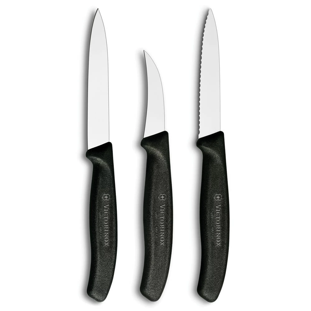 Swiss Classic 3-Piece Chef's Paring Knife Set By Victorinox 1 Swiss Classic 3-Piece Chef's Paring Knife Set By Victorinox