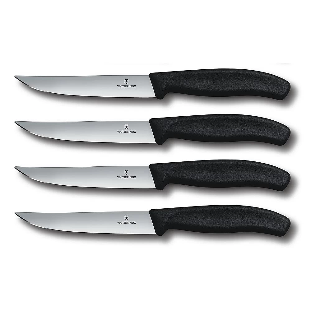 Swiss Classic 5" Gaucho 4-Piece Steak Knife Set By Victorinox 1 Swiss Classic 5" Gaucho 4-Piece Steak Knife Set By Victorinox