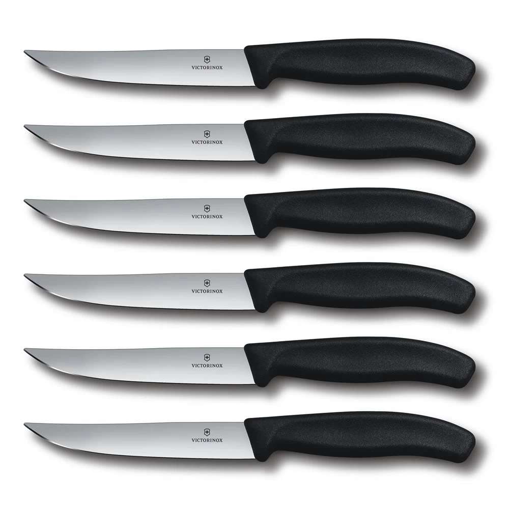 Swiss Classic 5" Gaucho 6-Piece Steak Knife Set By Victorinox 1 Swiss Classic 5" Gaucho 6-Piece Steak Knife Set By Victorinox
