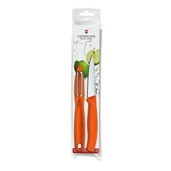 Victorinox Classic Serrated Peeler And 3.25" Paring Knife Set -Victorinox Sale Online vf7607576069 orangepackagex1000